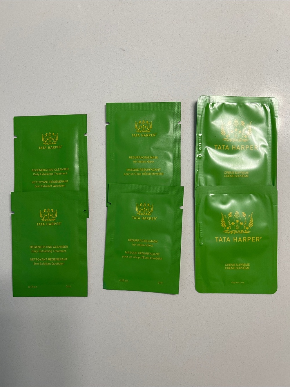 Tata Harper Regenerating Cleanser, Resurfacing Mask, Crème Supreme